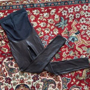 Spanx Mama Maternity Faux Leather Leggings